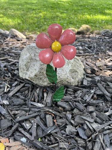 METAL PINK DAISY